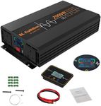 SL Euthtion 2000W/4000W(Peak) Pure Sine Wave Duty Car Power Inverter 50HZ 12V DC to 230/240V AC with LCD Display, USB Port, Wireless Remote Control（10M) for Car Home Laptop Truck