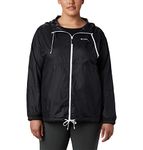 Columbia Women's Flash Forward Windbreaker Lightweight Windbreaker Jacket, Black, Size M