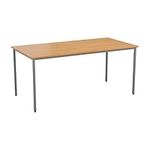 Office Hippo Office Table, Sturdy & Robust Computer Table, Stylish Work Table For Home Office, Ideal Desk Table For Any Work Space, Height Adjustable Feet, 5 Year Guarantee, Beech, 120 x 80 x 73 cm