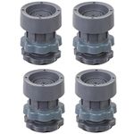 RIOMTRIC Washing Machine Vibration Pads 4 Pcs Anti Vibration Pads for Washing Machine Support Adjustable Dryer Shock & Noise Cancelling Pads Anti-Slip Rubber Leveling Feet Stabilizer 4 PCS Set