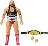 Mattel WWE Elite Action Figure & Accessories, 6-inch Collectible Earthquake with 25 Articulation Points, Life-Like Look & Swappable Hands