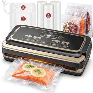 Vacuum Sealer Machine 95kpa Precision Food Sealer Double Heat Seal