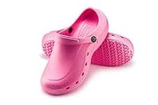 ESTRO Garden Shoes Women Clogs - Mens Garden Clogs Gardening Clogs for Women Garden Clogs for Men Plastic Clogs Mens Gardening Shoes Women F92 (5 UK, Pink)