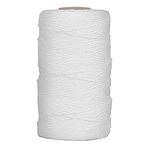 TakFree 40 Meters Roman Blind Cord, 2mm Nylon Blind String White Picture Hanging Cord Braided Craft Curtain Lift Shade String for Windows Crafts