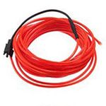 EL Wire Cable LED Glow String Light,3M Red,Car Interior Lighting Auto LED Strip Garland,flexible Neon Light,DC 12V for Car Party Decoration