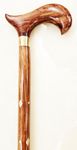 Holyratna Wooden Hand Carved Sheesham Wood Brass Design Folding Walking Stick for men and women