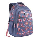 Gear Floral 19"/38L Large Water Resistant School Bag/Casual Backpack/Daypack/Travel Backpack/Kids Bag for Girls - Blue