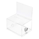 Amazon Basics Clear Key Ballot Box With Lock