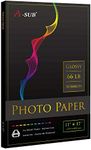 A-SUB Premium Photo Paper High Glossy 11x17 Inch 66lb for Inkjet Printers 50 Sheets, Single Sided