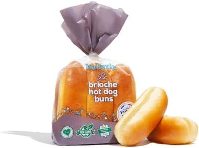 bakerly Brioche Hot Dog Buns Pack of 4, 6-Count (24 Total Brioche Hot Dog Buns)