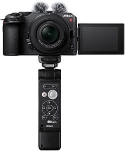 Nikon Vlogger Z30+16-50 Kit + SmallRig Tripod + ML-L7 + SmallRig Windmuff, Hybrid DX Sensor (20.9 MP, Burst 11 i/s, Adjustable Touch Screen (USB Type C Cable Included) Black