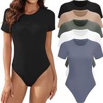 MLYENX 5 Pack Body Suits for Womens