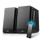 Edifier R1700BT Bluetooth Bookshelf Speakers (Black) - Active Near-Field Studio Monitors - Powered Speakers 2.0 Setup Wooden Enclosure - 66w RMS