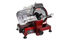 KWS MS-6RT Premium 200w Electric Slicer 7.67-Inch in Red Teflon Blade, Frozen Meat Deli Meat Cheese Food Slicer Low Noises Commercial and Home Use