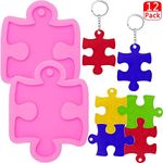 2 Pieces Puzzle Silicone Mold Handm