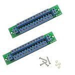 Evemodel 2pcs Power Distribution Board 2 Inputs 13 pairs Outputs for DC AC Voltage PCB007