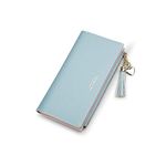 PALAY® Wallets Purses for Women Girls Ladies Leather Cute Thin Travel Clutch Zipper Pocket Multiple Coin Card Holder For Gift