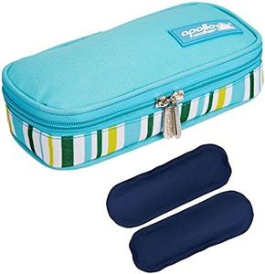 Borsa termica per insulina medicinali termolabili con 2 confezione gel fredda per Diabete siringhe, l'insulina e farmaci