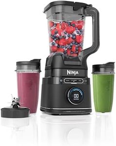 Ninja 2-in-1 Detect Power Blender Pro & Single Serve, 1200W Blender With Jug, & 2x Single Serve Cups, Blend Smoothies, Chop Vegetables & Mix Frozen Drinks, Black, TB301UK