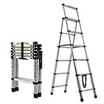 5+6 Step Ladder Aluminum 5.34FT Tel