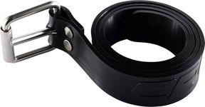 CRESSI Unisex Adult Serpent Silicone Marseillaise Belt Black Silicone Marseille Type Diving and Apnea Belt, Black, One Size