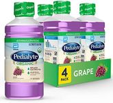 Pedialyte Organic Electrolyte Drink, Advanced Hydration for Kids & Adults, With Zinc for Immune Support, Grape, 1 Liter 33.8 Fl Oz (Pack of 4)