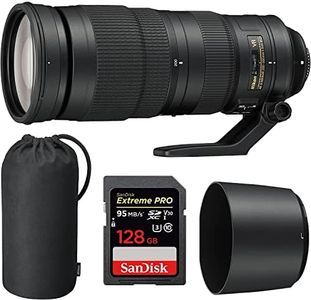 Nikon (20058) 200-500mm f/5.6E ED VR AF-S NIKKOR Zoom Lens for Nikon Digital SLR Cameras with Sandisk Extreme PRO SDXC 128GB UHS-1 Memory Card
