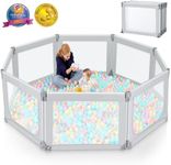 Kidirect Foldable Baby Playpen, Lar