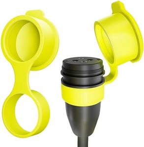 [2-Pack] Silicone eBike Charger Dust Cap - Specialized Turbo Levo, Kenevo, Como & Rosenberger Connectors - Durable, Waterproof Protection for eMTB Charger Cords (Yellow)