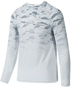 BASSDASH Youth UPF50+ Camo Active Performance Long Sleeve Fishing Shirt