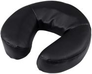 Kalolary Massage Face Cradle Cushion for Massage Tables, Universal Crescent Headrest Face Rest Neck Head Cushion Pillow for Massage Chairs Spa Bed (Black)