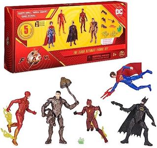 DC Comics, The Flash Ultimate Figure Set (Amazon Exclusive), 5 Action Figures with Accessories, 4-inch Collectible Kids Toys for Boys and Girls 3+