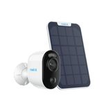 Reolink 2K Security Camera Outdoor Wireless Argus 3E + Solar Panel, 3MP Outdoor Camera with Rechargeable Battery, 2.4 GHz WiFi, Person/Vehicle/Animal Detection, Two-Way Audio, Color Night Vision