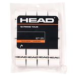 HEAD Prime Tour Pack of 12 tennis grip, white, One Size