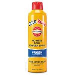 Health Life Gold Bond No Mess Spray Powder, Fresh Scent/Aloe, 7 Ounce, 2 Count