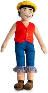 Jay Franco One Piece Luffy Oreiller en Peluche - 66 cm Coussin en Peluche Personnage Anime