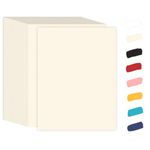 100 Sheets Cream Cardstock 8.5 x 11 Off White Card Stock,Goefun 65lb Ivory Paper Printer Paper for Cards Making, Office Printing, Paper Crafting