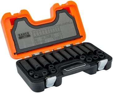 Bahco 1/2-Inch Square Drive Long and Standard Impact Socket 20-Pieces Set