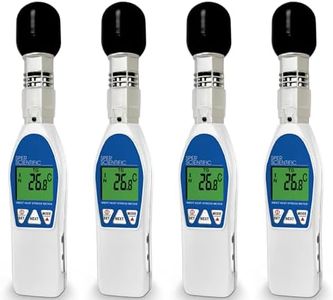 Sper Scientific Wet Bulb Globe Heat Stress Meter 800036 - WBGT Heat Index Monitor with Air Temperature Humidity & Globe Temperature for Workplace Sports & Outdoor Activities - 4 pc