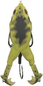 LUNKERHUNT Prop Frog Fishing Lure for Bass Fishing | Realistic Frog Lure with Prop Action (Toad) | Trout and Pike Bait, Freshwater Lure with Hollow Body, Weedless Hooks Small