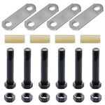 Lonffery Trailer Axle Shackle Kit (2-5/8" Trailer Shackle Straps 262), Tandem Axle Trailer Kit for Double Eye Spring