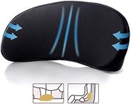 Lumbar Support Pillow for Car Seat – Multi-Use Memory Foam Lower Back Cushion with Ergonomic Streamline, Upgraded for Waist & Hip Pain Relief, Perfect for Office Chair,Car Driver, Recliner,Black