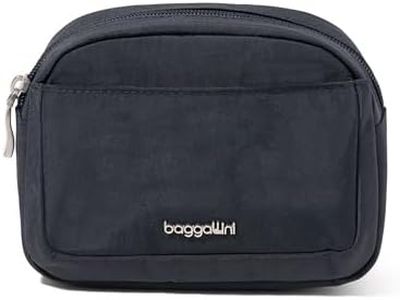 Baggallini Women's Pocket Cosmetic - Lightweight Bag - Travel Essentials Makeup Organizer Small, French Navy, Small