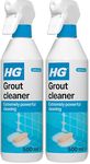 HG Grout Cleaner, Ready-To-Use Tile Grouting Cleaning Spray, Removes Stubborn Dirt, Marks & Stains Between Tiled Walls & Floors - 500ml Spray (591050106) (Pack of 2)