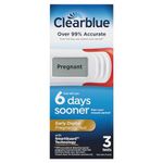 Clearblue Early Digital Pregnancy Test, Early Detection at Home Pregnancy Test, 3 Ct