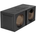 Q Power QBOMB15V Dual 15-Inch Vented Speaker Box from High Grade MDF Wood with Durable Bed Liner Spray