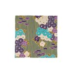 NOREN Furoshiki Wrapping Cloth 50cm (Retro Flower Purple) Japanese Traditional Fabric Reusable Cotton Wrapping Sustainable