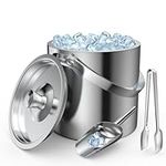 Ice Bucket 2L with Lid,Scoop,Tongs,