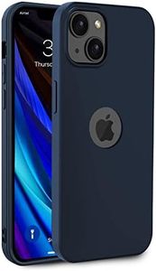 EGOTUDE Soft Slim Flexible Silicone Back Cover Case for iPhone 13 (Navy Blue, TPU)