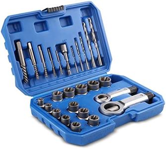 Screw Extractors, Nut Splitter er Set, PTSTEL 26PCS Impact Nut/Bolt Removal Drill Bit Kit, Bolt Extractor Tool Set For Damaged Rusted Screws,Bolts, Nuts And Fittings